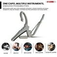 thumbnail image 3 of Premium Aluminum Alloy Guitar Capo Set with 6 Picks & Carry Bag – Buzz-Free, Scratch-Resistant, One-Hand Design for Acoustic/Electric/Ukulele, 3 of 10