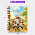 thumbnail image 5 of Hello Fall Autumn Corgi Pumpkins Pickup Truck Spiral Bound Journal Welsh Corgi Dog Lover Gifts Idea 5x7in Spiral Notebook - 13011, 5 of 5