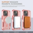 thumbnail image 4 of For iPhone 15 Plus Case, iPhone 15 Plus Phone Case [Compatible with Magsafe] [Built-in Invisible Stand] [Heavy Duty Drop Protection] Shockproof Rugged Protective Magnetic Cover Accessories,Pink, 4 of 7