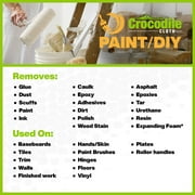 طلاء قماش التمساح DIY، أقمشة تنظيف رطبة كبيرة الحجم، 40 عدد، 15x10 بوصة