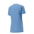 thumbnail image 4 of Sport Tek Adult Female Women Plain Short Sleeves T-Shirt Carolina Blue Medium, 4 of 4