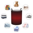 thumbnail image 3 of Lsque Red Geometric pattern Laundry Hamper Basket, Tall Woven Rope Hamper Basket for Clothes, Lightweight Storage Basket, Collapsible Waterproof-Small, 3 of 8