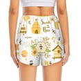 thumbnail image 4 of Goofa Farm Bee Cute Honey Printed Women 2 in 1 Running Shorts,Quick Dry Athletic Workout Shorts,High Waisted Athletic Shorts with Liner Pockets-X-Large, 4 of 9
