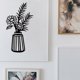 thumbnail image 5 of Adornos de Pared de Metal, Siluetas, Colgantes de Flores Negras, Decoraciones de Pared, Pinturas, Pegatinas de Pared, 5 of 6