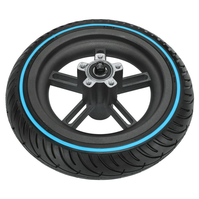 Rubber Rear Wheel Tyre Hub, High Toughness Durable Rear Wheel Tire Hub Set Shock Resistant For Maintainence Blue
