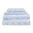 thumbnail image 3 of Ensemble de draps imprimés 4 pièces Swift Home, fleurs bleues, format double, 3 of 3
