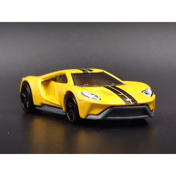 Open Box 2017-2022 FORD GT SUPERCAR YELLOW RARE 1:64 SCALE COLLECTIBLE DIECAST MODEL CAR
