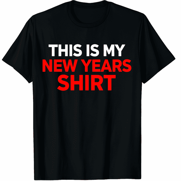 This Is My New Years Shirt - Funny New Years Eve Graphic Tee T-Shirt for Men Women