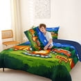 thumbnail image 4 of Catabedysis Night Camping Full Size Comforter Sets,Campfire Camper Print Bedding Comforter Set For Boys,Multicolor,Navy Blue Reversible,3pcs,1 Comforter and 2 Pillowcases, 4 of 7