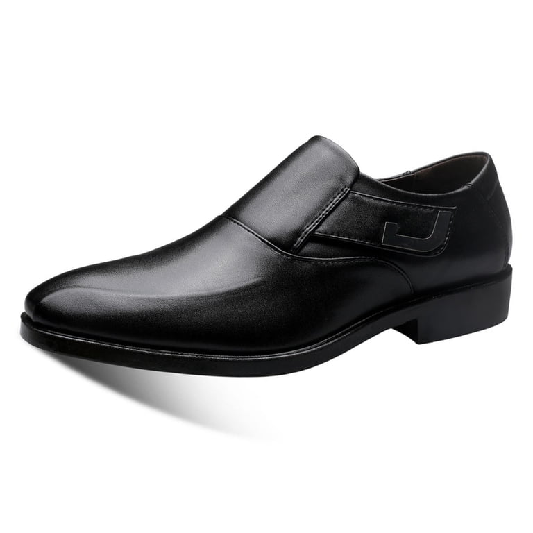 Black Male Fashion Casual Shoes With Soft Sole Leather For 