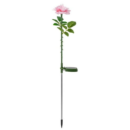 Rose Solar Light with Durable Materials for Garden Decoration