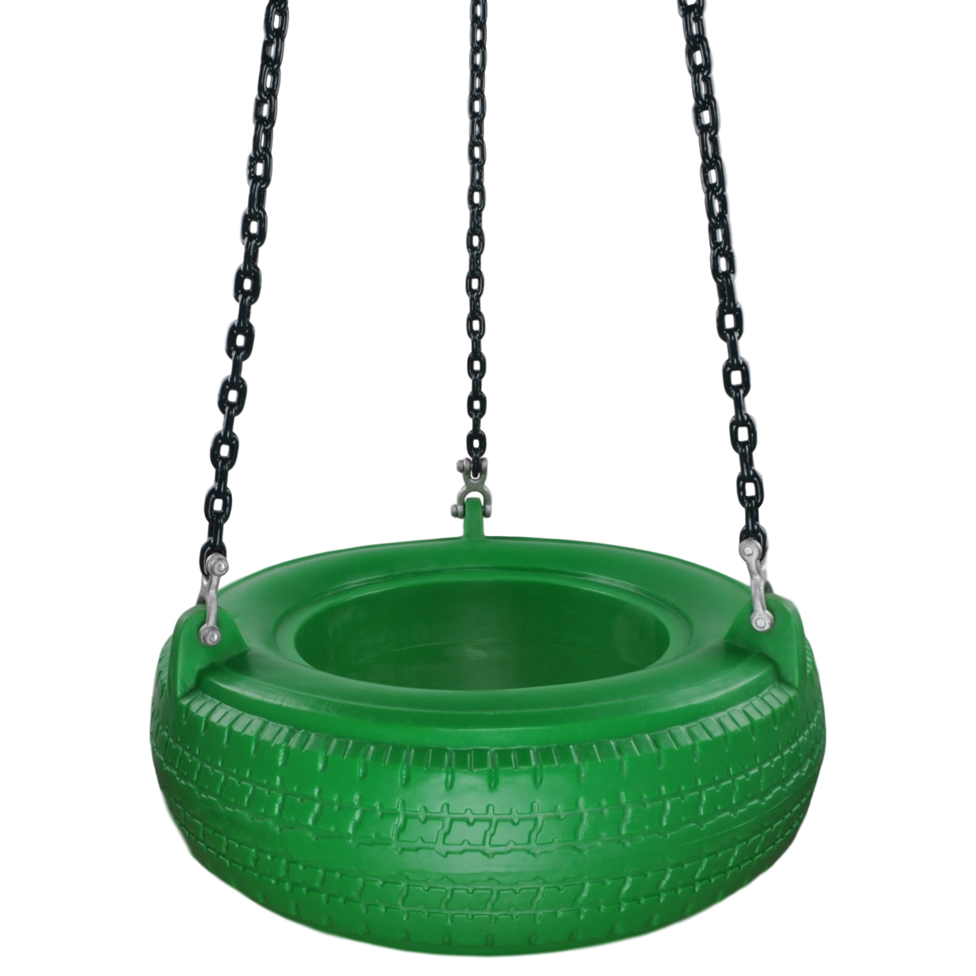 Swing Set Stuff Inc. Plastic Tire Swing with Coated Chain (Green