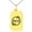 Gold, variant on Stainless Steel Mom Floral Wreath Small Rectangle Dog Tag Charm Pendant Necklace