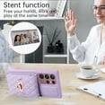thumbnail image 3 of Phone Case for Samsung Galaxy S23 Ultra 5G Wallet Cover with Credit Card Holder Shoulder Crossbody Strap Long Lanyard Leather Cell Accessories S23Ultra 23S S 23 23Ultra 6.8 inch Women Purple, 3 of 15