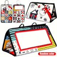 thumbnail image 1 of Estbridge 1pc Foldable Tummy Time Mirror Toy  Double-Sided High Contrast Black and White Design  Polyester Sensory Development Play Mat for Youngsters  Ideal for Christmas and Halloween G, 1 of 6