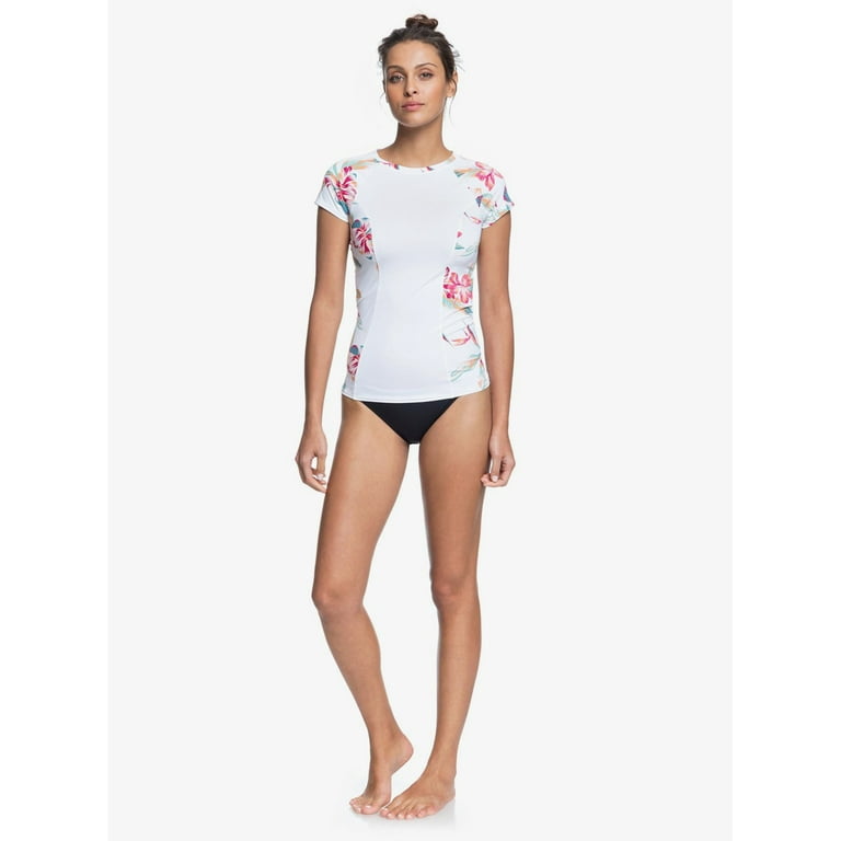 ラッシュガード ROXY Women's Short Sleeve Rash Guard RX922MWT 5007935045 Roxy Women's Standard Short Sleeve Rashguard – UPF 50+
