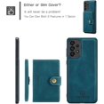 thumbnail image 6 of Case for Samsung Galaxy A73 5G, Detachable Magnetic Wallet Credit Card Slot Kickstand Cover Support Wireless Charging Compatible with Samsung Galaxy A73 5G (Blue), 6 of 8