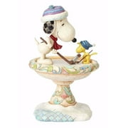 Jim Shore Peanuts Friendly Face Off Snoopy Woodstock Christmas Figurine 4057675