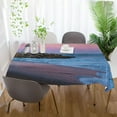 thumbnail image 6 of GZHJMY Unbreakable Square Tablecloths with Dust and Wrinkle Resistance-54x54In,California Lighthouse Wedding Kitchen Picnic Buffet Holiday Party Decoration, 6 of 7