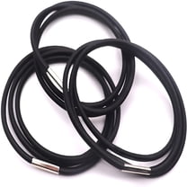 LAMIRO Trash Can Rubber Bands Set of 6,Fits 13 to 32 Gallon Cans,Elastic Bands for Kitchen/Office/Garage,Secure Garbage Bags in Place,Black