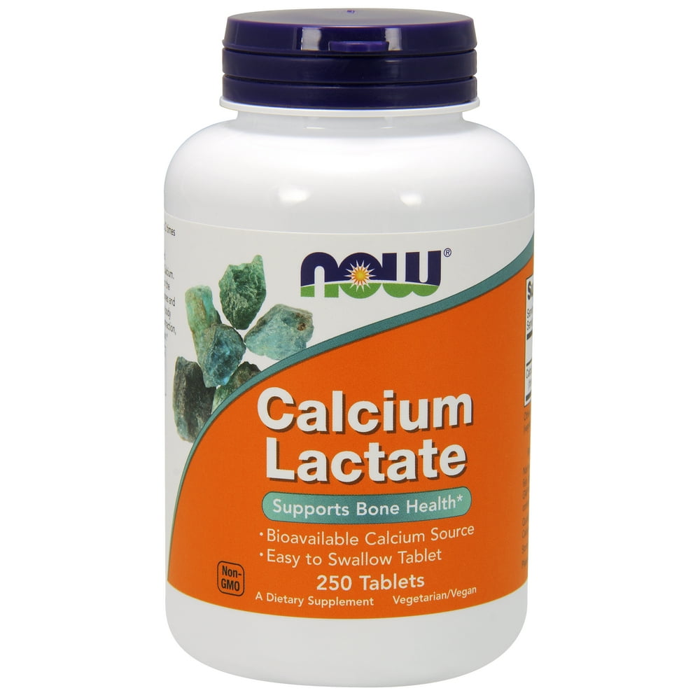 Calcium Lactate Tablets Ip 300 Mg Uses In Tamil NOW Supplements, Calcium Lactate, Easy Swallow Tablets, Supports Bone