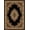 Black and Gray, variant on Como Area Rug 1595 Traditional Ivory Medallion Petals 3' 3" x 4' 11" Rectangle