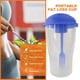thumbnail image 5 of Taza portátil con tenedor - Recipiente de comida bajo en calorías para avena de cereales (azul) Likrtyny Libre de BPA, 5 of 8