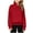 Red, variant on Girls Half Zip Sweatshirt Fleece Quarter Zip Pullover Sweatshirts Fall Clothes for Teen Girls Thumb Hole Girls Athletic Sweatshirt