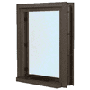 CRL C01W2436DU Dark Bronze 28" Wide Bullet Resistant Interior Window With Surround Sound and 12" Shelf With Deal Tray