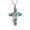 Blue, variant on Cross Necklace December Birthstone Necklace for Ashes of Loved One Cremation Jewelry for Ashes Holder Urn Pendants with Chain