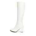 thumbnail image 2 of BURUDANI Women Chunky-Heel Knee-High Boots Side-Zip Fashion Riding Boots for Fall & Winter, 2 of 7