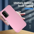 thumbnail image 5 of Xhy Samsung Galaxy A03S Case with Privacy Screen Protector Military Grade Full Body Protection 3 in 1 Shock Drop Resistant Rugged Rubber TPU Durable Detachable for Galaxy A03S Phone - Pink, 5 of 10