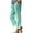 Mint Green, variant on Casual Pants for Women And Solid Color Elastic Waist Cotton Linen Versatile Straight Tube Casual Wide Leg Pants Loose Pants for Women Summer Blue S