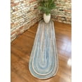 thumbnail image 6 of "Capel American Heritage Braided Oval Runner Rug 2' x 8' - Legacy Blue - Traditional & Casual Area Rug for Living Room Indoor", 6 of 6