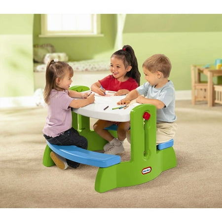 Little Tikes Adjust N Draw Table Green And Blue