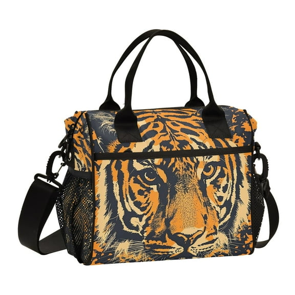 Tiger Or Face Cooler Bag Lunch Bag Soft Cooler Cooling Tote Insulated Lunch Box for Adult Men Women