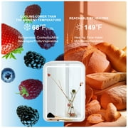 NISHCON Skincare Fridge, LED Personal Beauty Fridge, 4L Makeup Mini Fridges Mirrored Door, White