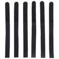 thumbnail image 3 of HEVIRGO 100Pcs Reusable Silverline Pack Black Hook Loop Cable Cord Ties Tidy Straps, 3 of 6