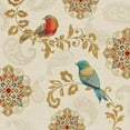 thumbnail image 2 of Brissonnet, Daphne 26x26 Black Ornate Wood Framed with Double Matting Museum Art Print Titled - Bird Rainbow IIIA, 2 of 4