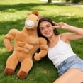 thumbnail image 5 of YiJuHui Muscle Horse Boyfriend Pillow Hugging Doll Plush Toy, Funny Muscle Horse Body Pillow for Adults, Stress Relief Gifts, Cute Home Decor, Comfort Hugging Pillow for Sofa Bed, 5 of 9