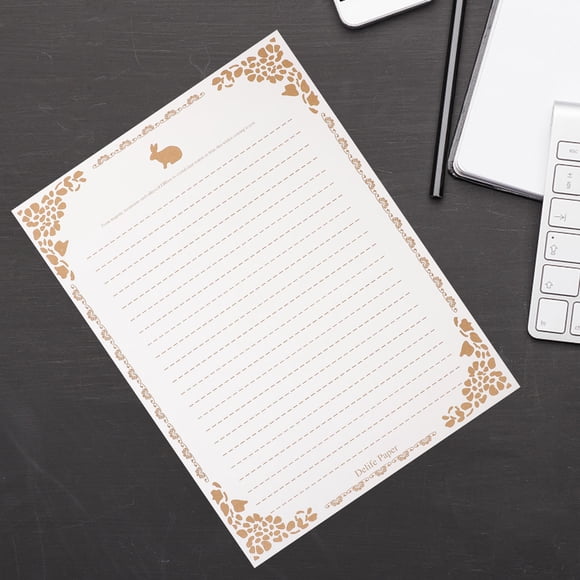 SHINYPASING 50 Sheets A4 Size Warm Colors Letter Paper for Calligraphy Practice and Announcements