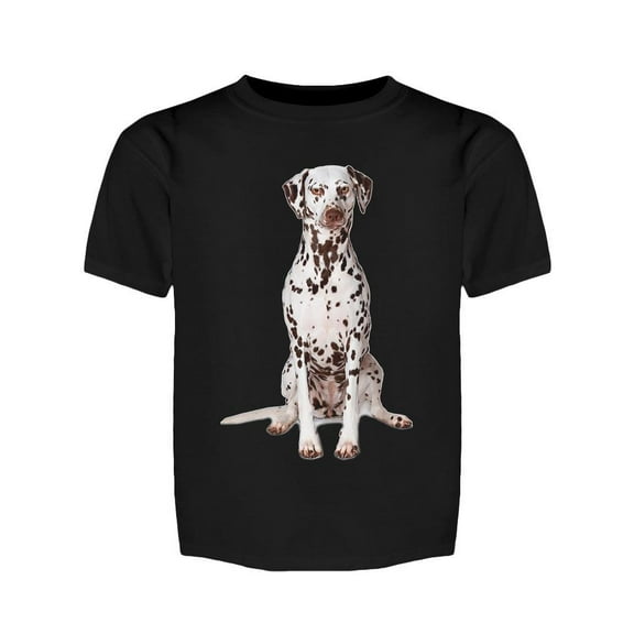 Cute Dalmatian Looking At Front Tee Girl's -Image by Shutterstock
