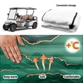 thumbnail image 6 of Uourmeti Golf Cart Seat Cover Pockets Warp Knitted Terry Cloth, Compatible with Sports Club Car Golf Cart, for 2-Seat Golf Carts EZGO, Agate Daisies, 6 of 8