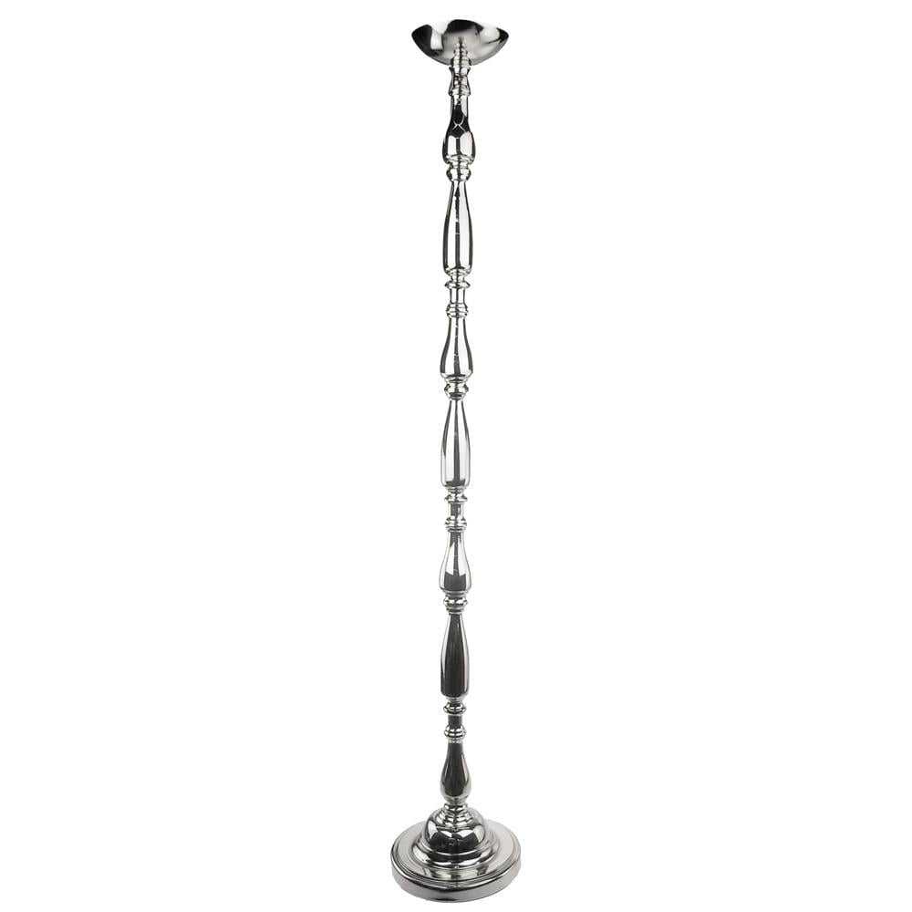 Tall Aluminum Candle Holder Floor Stand, Silver, 4Feet
