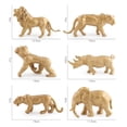 thumbnail image 3 of Gold Animals Figure, 7PCS Mini Jungle Animals Toys Set, Zoo Safari Animals Figures, Realistic Wild Animal Figurines Gift, 3 of 5