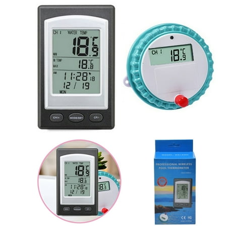Powercenter Model - Wireless Buoy Swimming Pool Hydrotherapy Center Thermometer Long Distance Waterproof Not the Solar Power Model