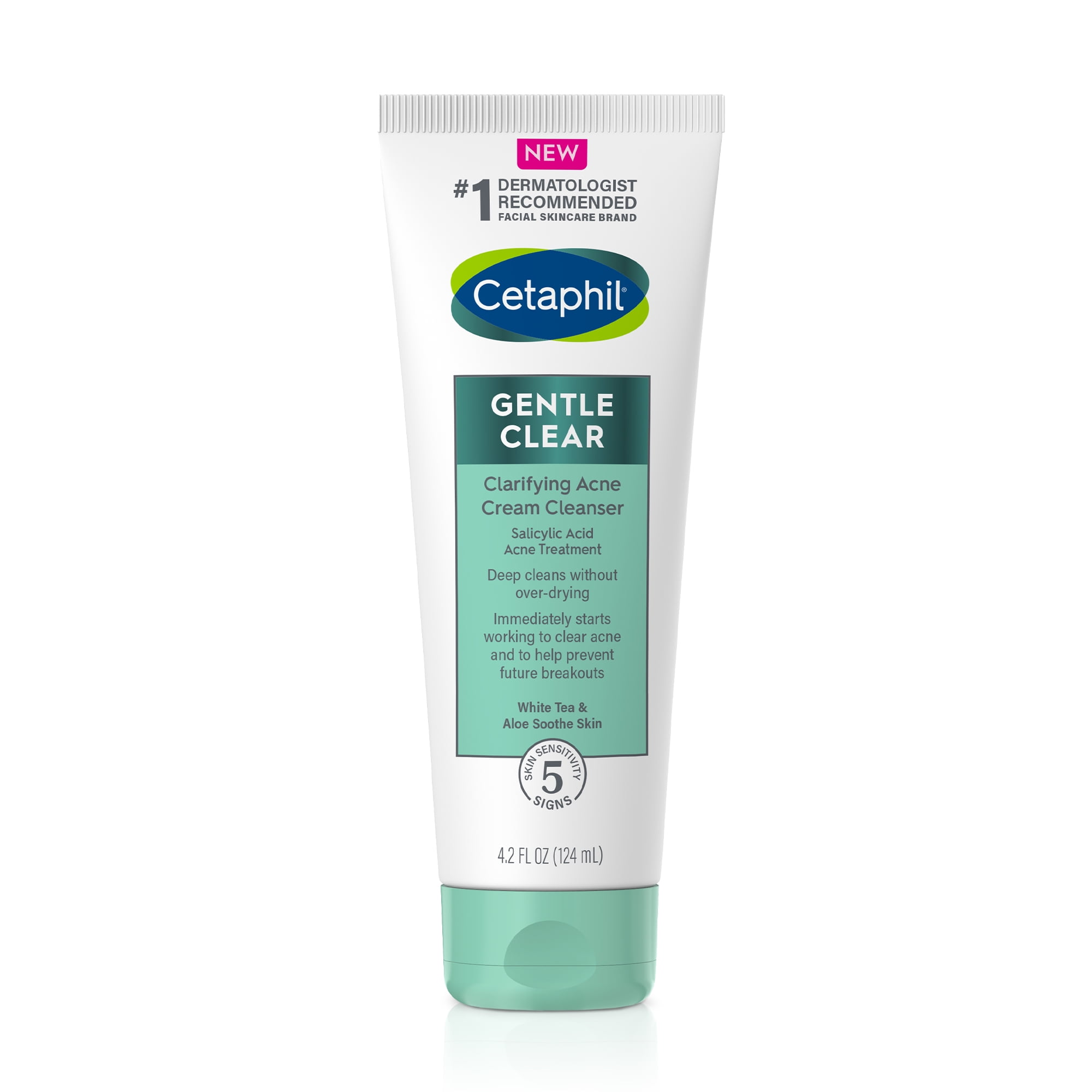 Cetaphil Acne Face Wash, Gentle Clear Clarifying Acne Cream Cleanser with 2 Salicylic Acid