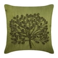 thumbnail image 1 of Cushion Cover, Green Pillow Shams, Green Beaded Tree Botanical Pillow Shams, 24x24 inch (60x60 cm) Pillow Sham, Square Silk Shams, Floral Pillowcases, Tropical Leaf - Green Tree, 1 of 3