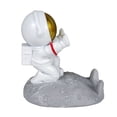 thumbnail image 2 of creativo para teléfono móvil, tabletas para teléfonos móviles, soporte, escultura hecha a mano, de dibujos en 3D oro Sunnimix Figuras de astronauta de resina, 2 of 8