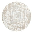 thumbnail image 2 of Unique Loom Hermitage Collection Area Rug - Armor (4' Round White Bone/Beige), 2 of 6